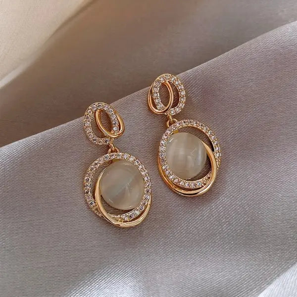 Boucles d'oreilles en Zircon pour femmes, bijoux de luxe exquis, strass brillants, géométrique, fête de mariage, AAA, offre spéciale