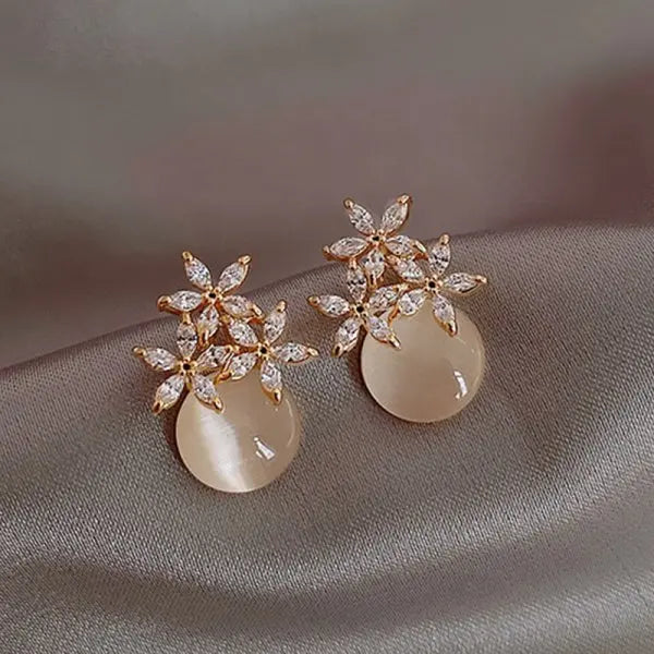 Boucles d'oreilles en Zircon pour femmes, bijoux de luxe exquis, strass brillants, géométrique, fête de mariage, AAA, offre spéciale