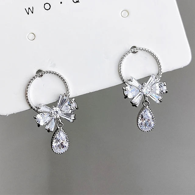 Boucles d'oreilles pendantes à pampilles à long fil pour femmes, barre de périphérie brillante vintage, document en or, bijoux à la mode, nouveau