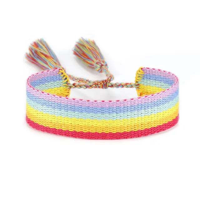 Bracelet Tressé avec Corde Réglable pour Femme, Tissé, Lettres Brodées, Pompon, Chia, Cadeau pour Amoureux, Nouvelle Collection 2022