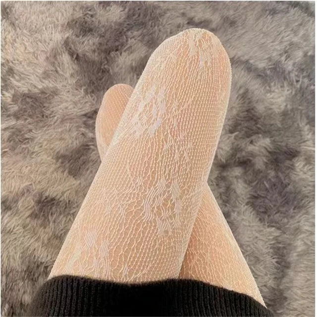 Collants en maille sexy pour femmes, collants à haute élasticité, bas résille creux, dentelle noire, collants classiques pour dames, design chaud