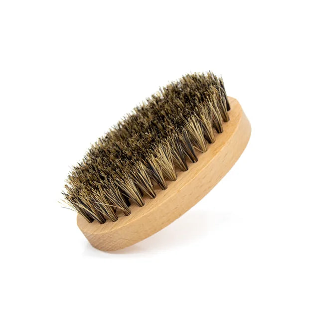 Ensemble de pinceaux de rasage pour hommes, poils de sanglier, barbier portable, brosse à barbe naturelle pour livres qualifiée aux, peigne en bois, outil de coiffage, vente en gros