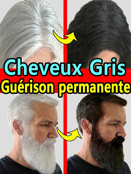 Essence de cheveux anti-gris, restaure la couleur naturelle des cheveux et restaure des cheveux sains