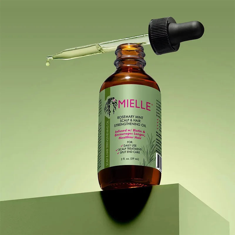 Huile essentielle pour la croissance des cheveux, produit nourrissant, traitement pour chevelure sèche, à base de romarin et menthe