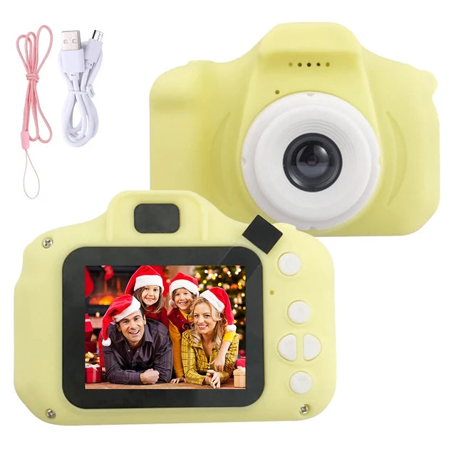 Mini Appareil photo enfant avec caset écran HD IPS 2 pouces jouets pour filles 2 3 4 ans tiktok trends haute qualité jouet extérieur etui housse appareil photo jetable pas cher petit cadeaux enfants anniversaire 2023