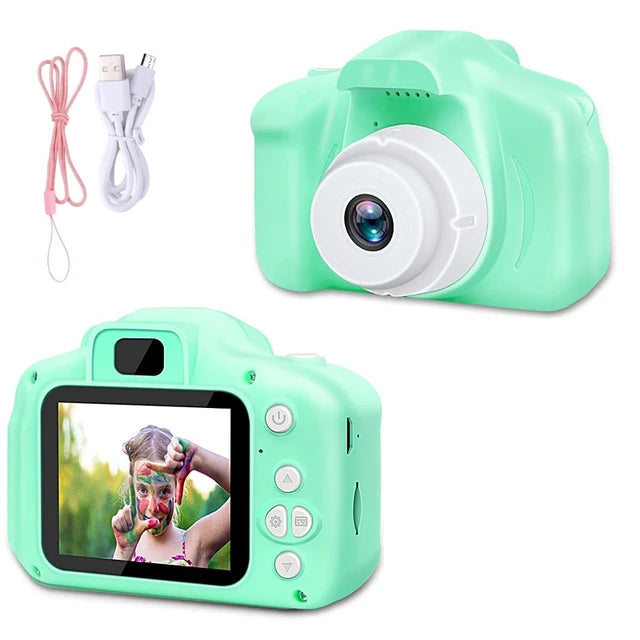 Mini Appareil photo enfant avec caset écran HD IPS 2 pouces jouets pour filles 2 3 4 ans tiktok trends haute qualité jouet extérieur etui housse appareil photo jetable pas cher petit cadeaux enfants anniversaire 2023