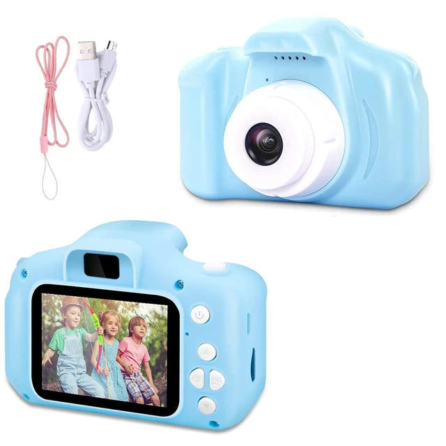 Mini Appareil photo enfant avec caset écran HD IPS 2 pouces jouets pour filles 2 3 4 ans tiktok trends haute qualité jouet extérieur etui housse appareil photo jetable pas cher petit cadeaux enfants anniversaire 2023