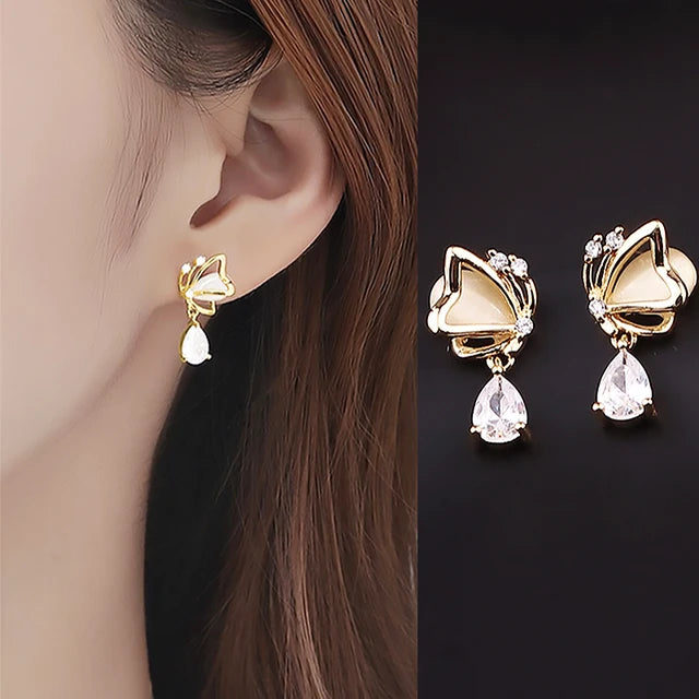 Nouveau classique alliage de cuivre zirconium diamant métal cerceau boucles d'oreilles pour les femmes mode coréen bijoux tempérament fille porter des boucles d'oreilles