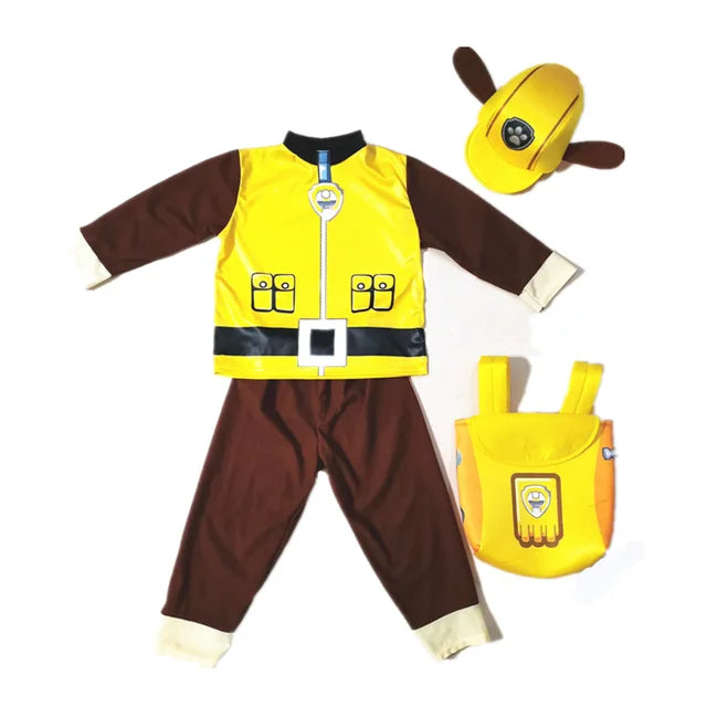 Paw Patrol Anime Costume pour enfants, Chase, Marshall, Rocky, Zuma, Skye, Rubble Cosplay, Vêtements, Journée des enfants, Tenue de performance, Vente en gros