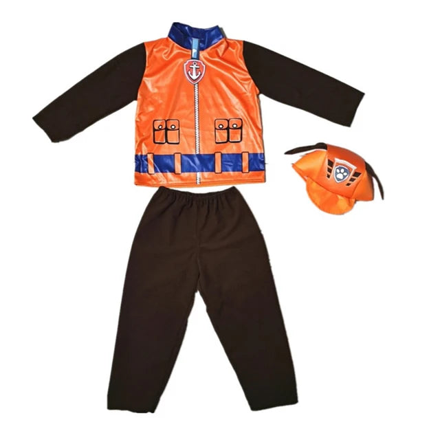 Paw Patrol Anime Costume pour enfants, Chase, Marshall, Rocky, Zuma, Skye, Rubble Cosplay, Vêtements, Journée des enfants, Tenue de performance, Vente en gros