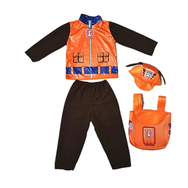 Paw Patrol Anime Costume pour enfants, Chase, Marshall, Rocky, Zuma, Skye, Rubble Cosplay, Vêtements, Journée des enfants, Tenue de performance, Vente en gros