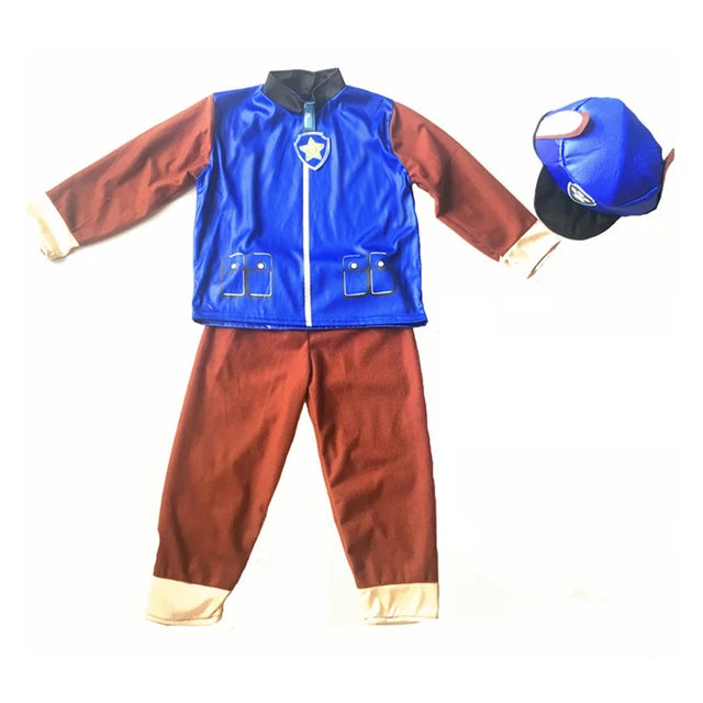 Paw Patrol Anime Costume pour enfants, Chase, Marshall, Rocky, Zuma, Skye, Rubble Cosplay, Vêtements, Journée des enfants, Tenue de performance, Vente en gros