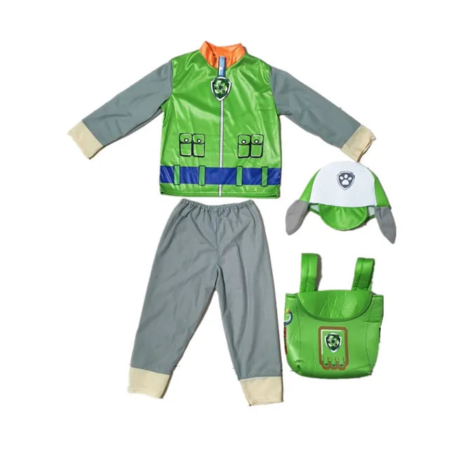 Paw Patrol Anime Costume pour enfants, Chase, Marshall, Rocky, Zuma, Skye, Rubble Cosplay, Vêtements, Journée des enfants, Tenue de performance, Vente en gros