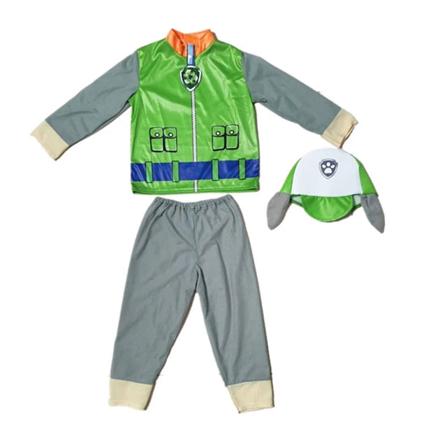 Paw Patrol Anime Costume pour enfants, Chase, Marshall, Rocky, Zuma, Skye, Rubble Cosplay, Vêtements, Journée des enfants, Tenue de performance, Vente en gros