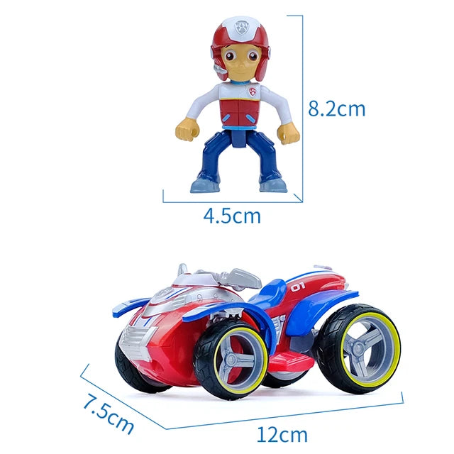 Paw Patrol-Bus de Sauvetage en PVC pour Enfant, Figurine de Chien Déformé, Véhicule de Dessin Animé, Modèle
