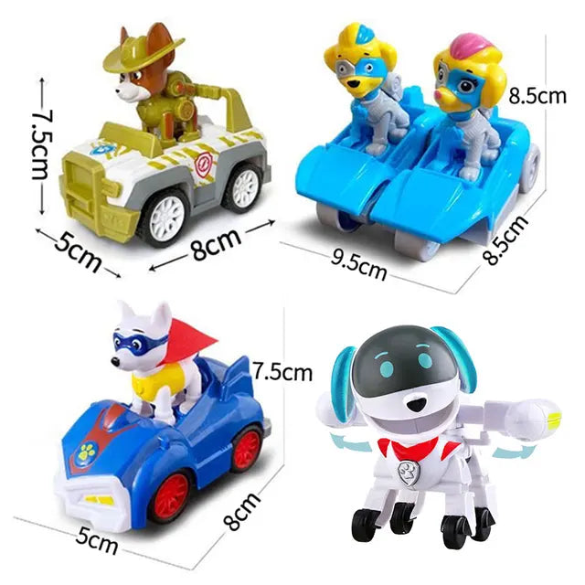 Paw Patrol-Bus de Sauvetage en PVC pour Enfant, Figurine de Chien Déformé, Véhicule de Dessin Animé, Modèle