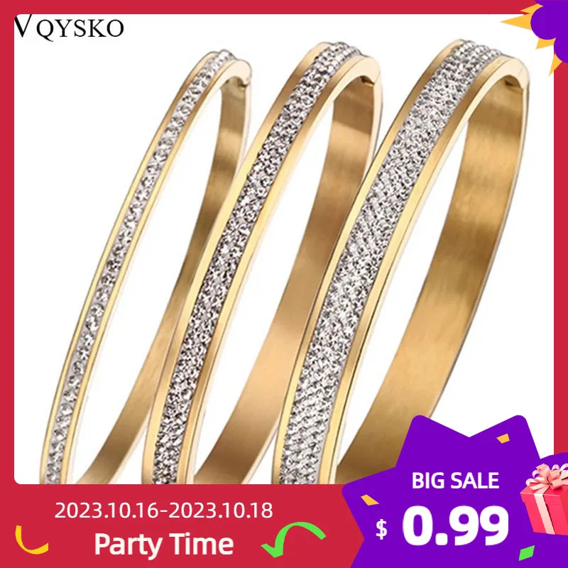 VQYSKO-Bracelet turc à coupe ronde pour femme, cadeau parfait pour couple